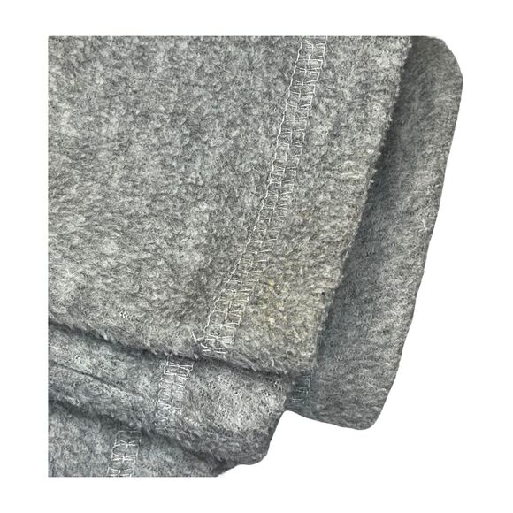 Croft & Barrow Cardigan Sweater Women's Medium Gray Fleece Snowman Full Zip - Picture 9 of 9